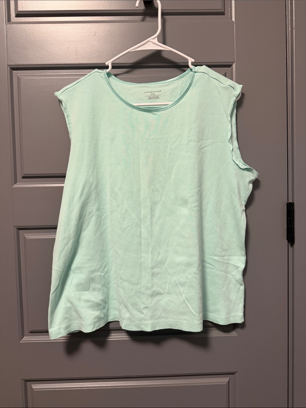 Christopher & Banks Women's Sleeveless Mint Layering Top P/XL